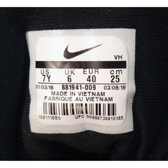 Nike Team Hustle D8 Basketball Shoes Sneakers White 881941-009 Boys Youth Size 7 - Picture 5 of 11